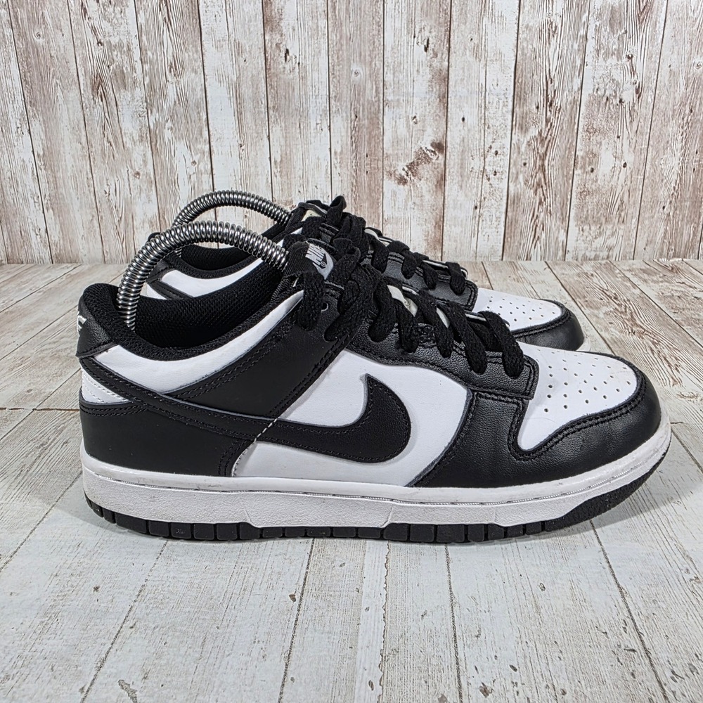Nike Dunk Low Panda Black White Sneakers CW1590-100 Womens 7.5 Kids 6Y